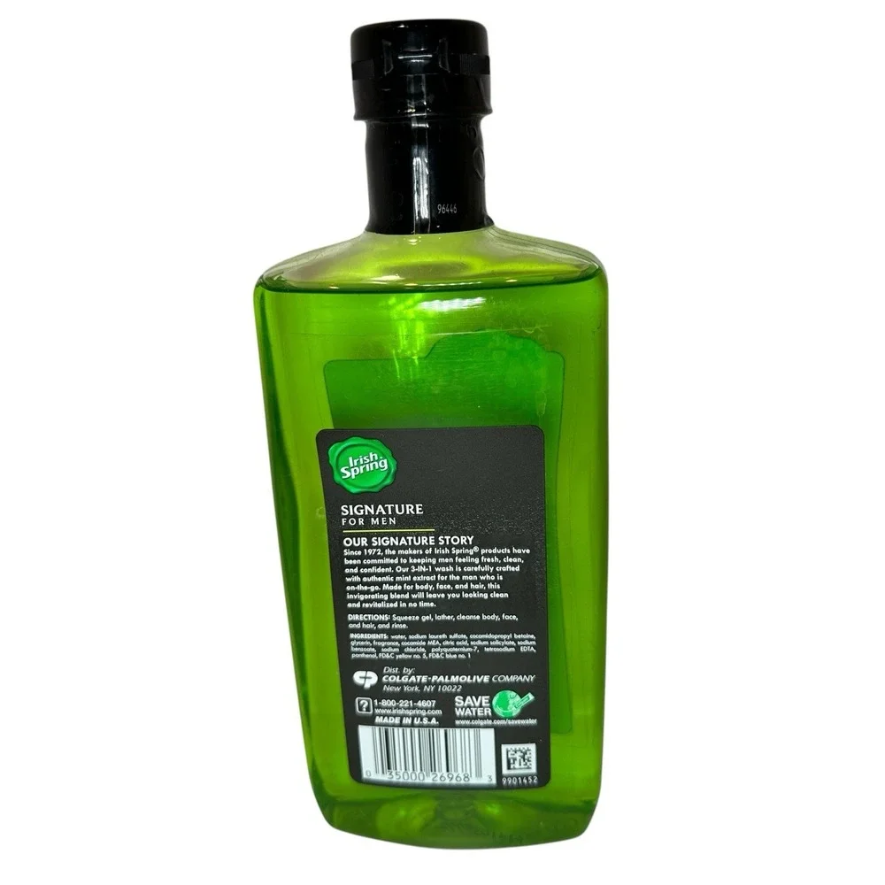 Irish Spring Signature For Men 3-in-1 Body Hair Face Wash 15 oz Discontinued